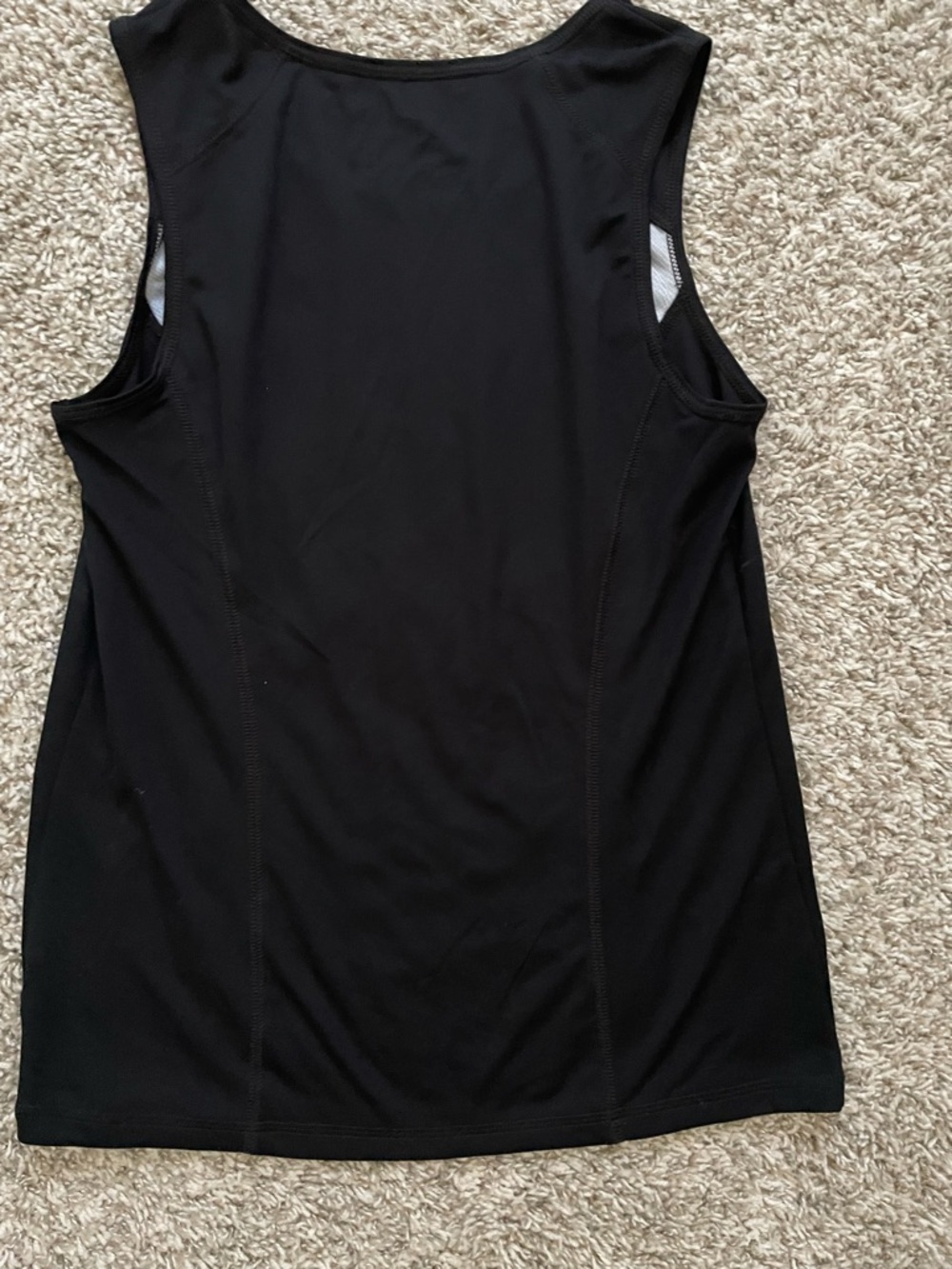 Xersion Black Athletic Quick-Dri Tank with Geometric Design - Picture 3 of 4